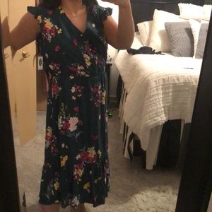 Green floral dress brand new